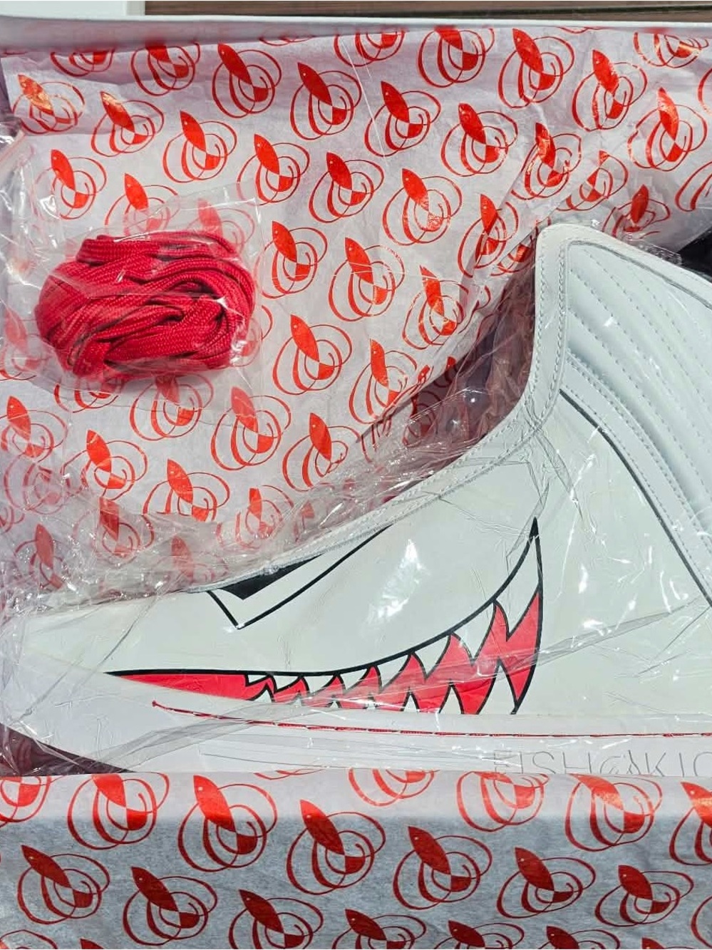 Limited Edition Japanese Streetwear Tokyami Fish N Kicks Great Whites High-Top - Picture 8 of 9